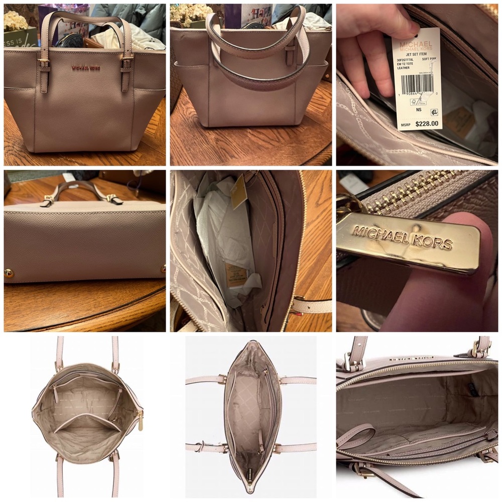 NWT Michael Kors Jet Set EE Saffiano Leather Tote - Soft Pink
Item 30F2GTTT8L